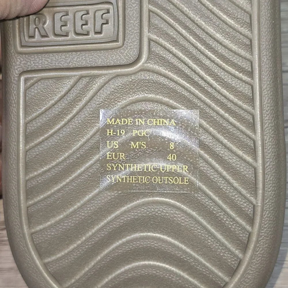 Reef One Flip Flop Men's Size 8 Brown Thong Sandals NEW